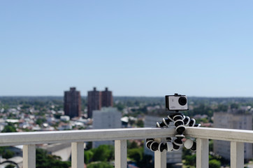 sports camera with gorilla tripod