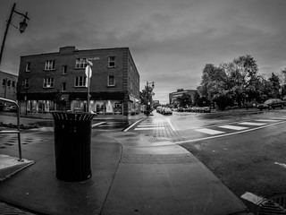 A crossroad in the city.