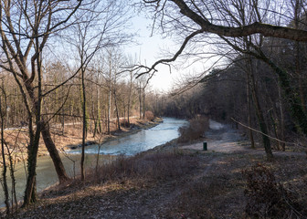 Fluss Schwechat im Helental 