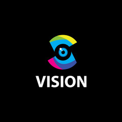 Eye Logo design vector template. Colorful media icon.
Vision Logotype concept idea.