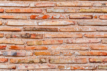 Ancient Byzantium brick wall, fragment from ancient Greek building