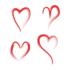 Hearts symbol vector