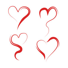 Hearts symbol vector