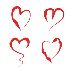 Hearts symbol vector