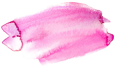 Fototapeta premium pink watercolor texture, hand-painted stain