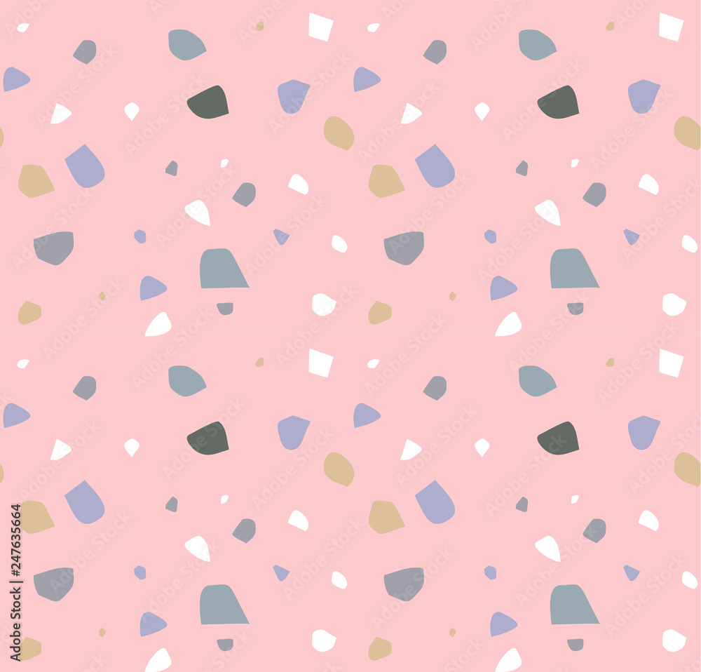 Poster terrazzo seamless pattern. abstract background