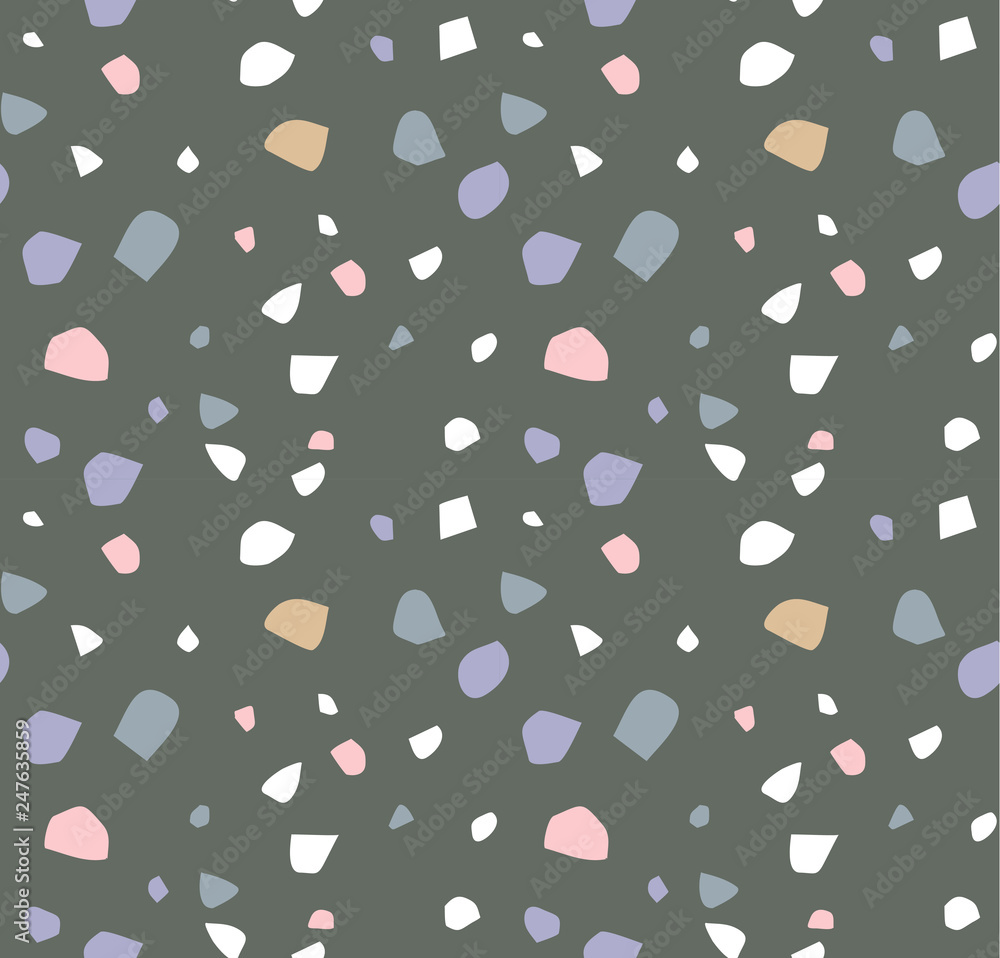Poster terrazzo seamless pattern. abstract background