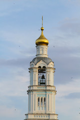 Fototapeta na wymiar Golden dome of the church