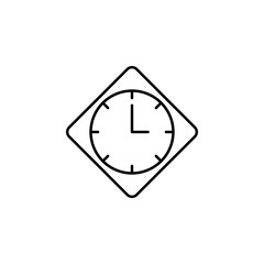 wall, clock, time icon. Signs and symbols can be used for web, logo, mobile app, UI, UX