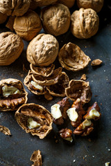 Walnuts Cracked Shells