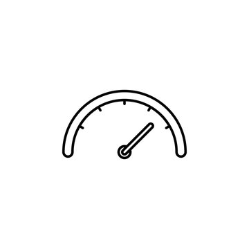 speedometer, speed icon. Signs and symbols can be used for web, logo, mobile app, UI, UX