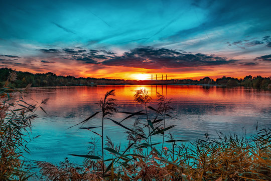 Allersee Sonnenuntergang