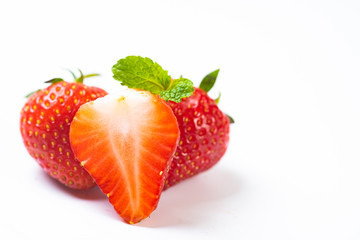 Strawberry isolated on white background