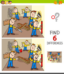 find differences game with builders