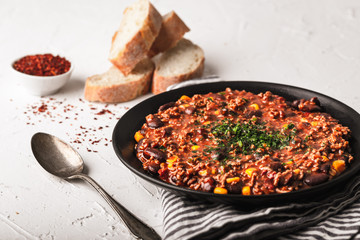 Tasty Chili con carne stew
