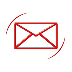 Envelope icon, outline design template, vector illustration