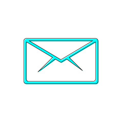 Envelope icon, outline design template, vector illustration