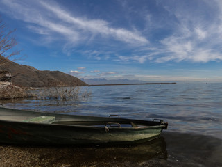 Boat on Lake Nature Landscape