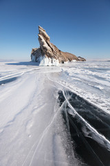 Lake Baikal, Ogoi island. Winter landscape