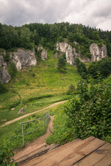 Kobylanska Valley (popular climbing place) located on the Krakowsko-Czestochowskiej upland near Kobylany, Malopolskie, Poland © Artur Bociarski
