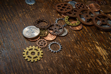 Gears Cogs Coins
