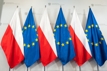 flaga Polski EU