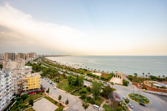 Mersin - Turkey. May 02, 2018. Mersin city view.