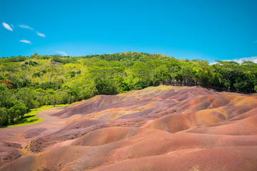 Chamarel seven coloured earth, Mauritius.