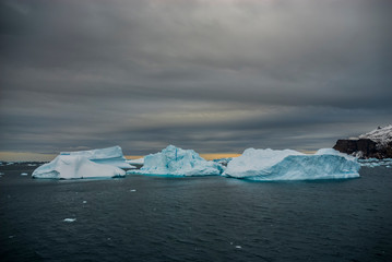 Ice Landscape of the Antarctic sector, near the Paulet Island