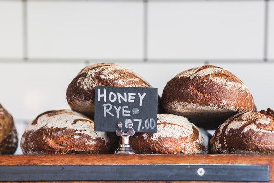 bread on wooden table