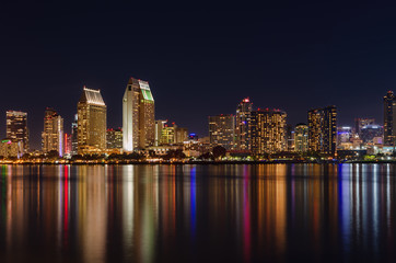 Fototapeta na wymiar San Diego At Night