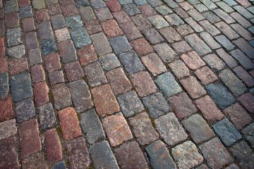 Cobbles in the Old Town of Tallinn in Estonia