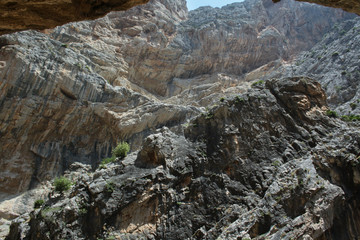 Fototapeta na wymiar Vistas Cueva Caminito del Rey