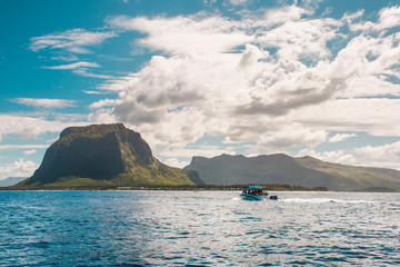 Swimming with dolphins in Le Morne Mauritius