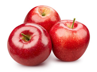 Red apple isolated on white