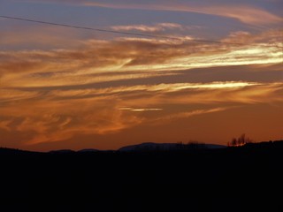 atardecer cielo rojo