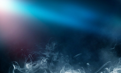 Abstract Smoke on black Background 