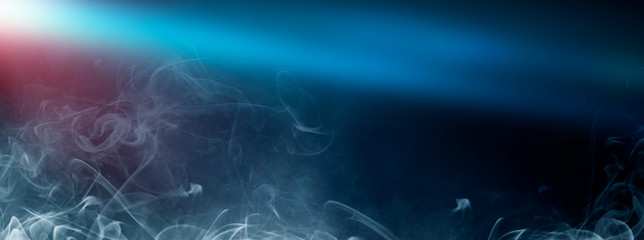 Abstract Smoke on black Background 