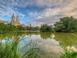 At the lake in Central Park