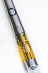 CBD Vaping Liquid In Pen Up Close