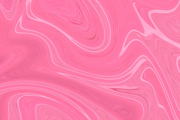 Liquid Abstract Pattern With Pink And Burgundy Graphics Color Art Form. Digital Background With Liquifying Flow