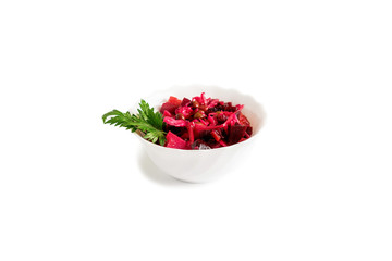 russian national food in white background