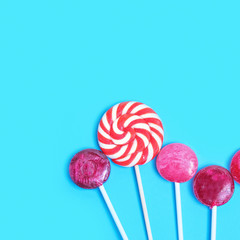 candies colored bright and sugar