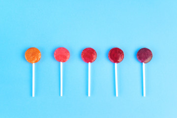candies colored bright and sugar