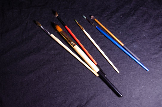 set of tools on white background