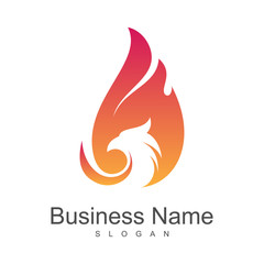 fire eagle logo template