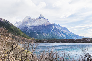 View of the French Valley in Torres del Paine National Park Chile