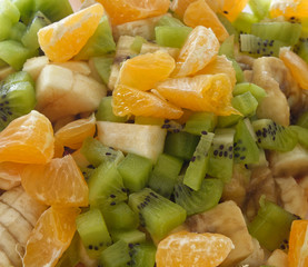 Mixed fruit in the bowl