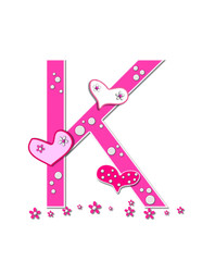 Alphabet Heartfull K