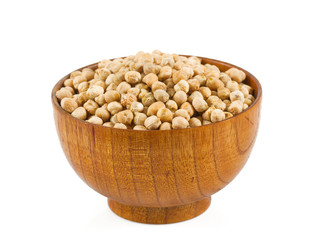 chikpeas isolated on white